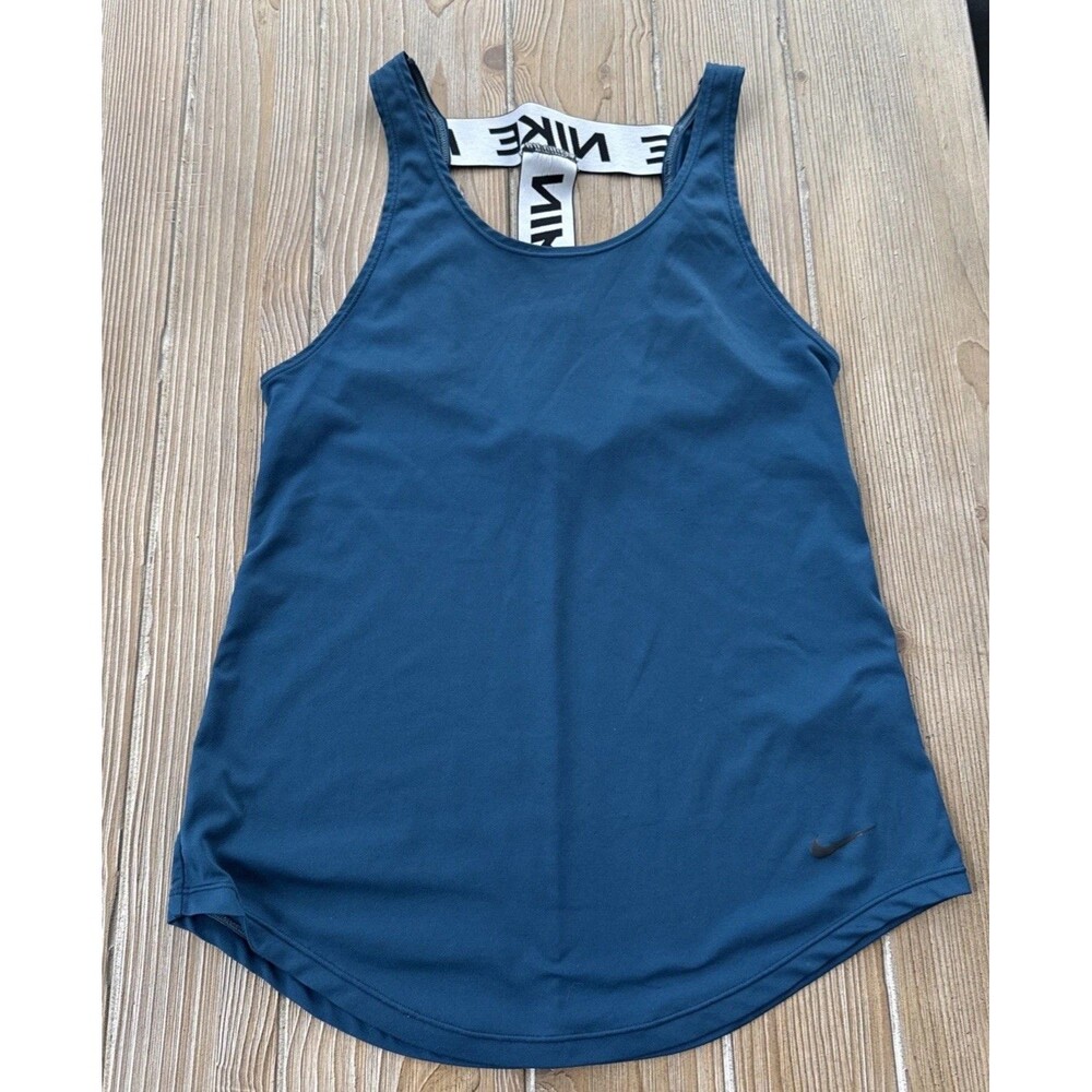 Nike Women's Blue Racerback Dri-FIT Athletic Tank Top XS